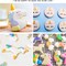 Unicorn Cookie Cutter Set-3 Inches-7 Piece-5 Unicorn Face&Head, Rainbow, Shooting Star, Fantasy Unicorn Fondant Molds for Kids Holiday Wedding Birthday Party Supplies Favors.